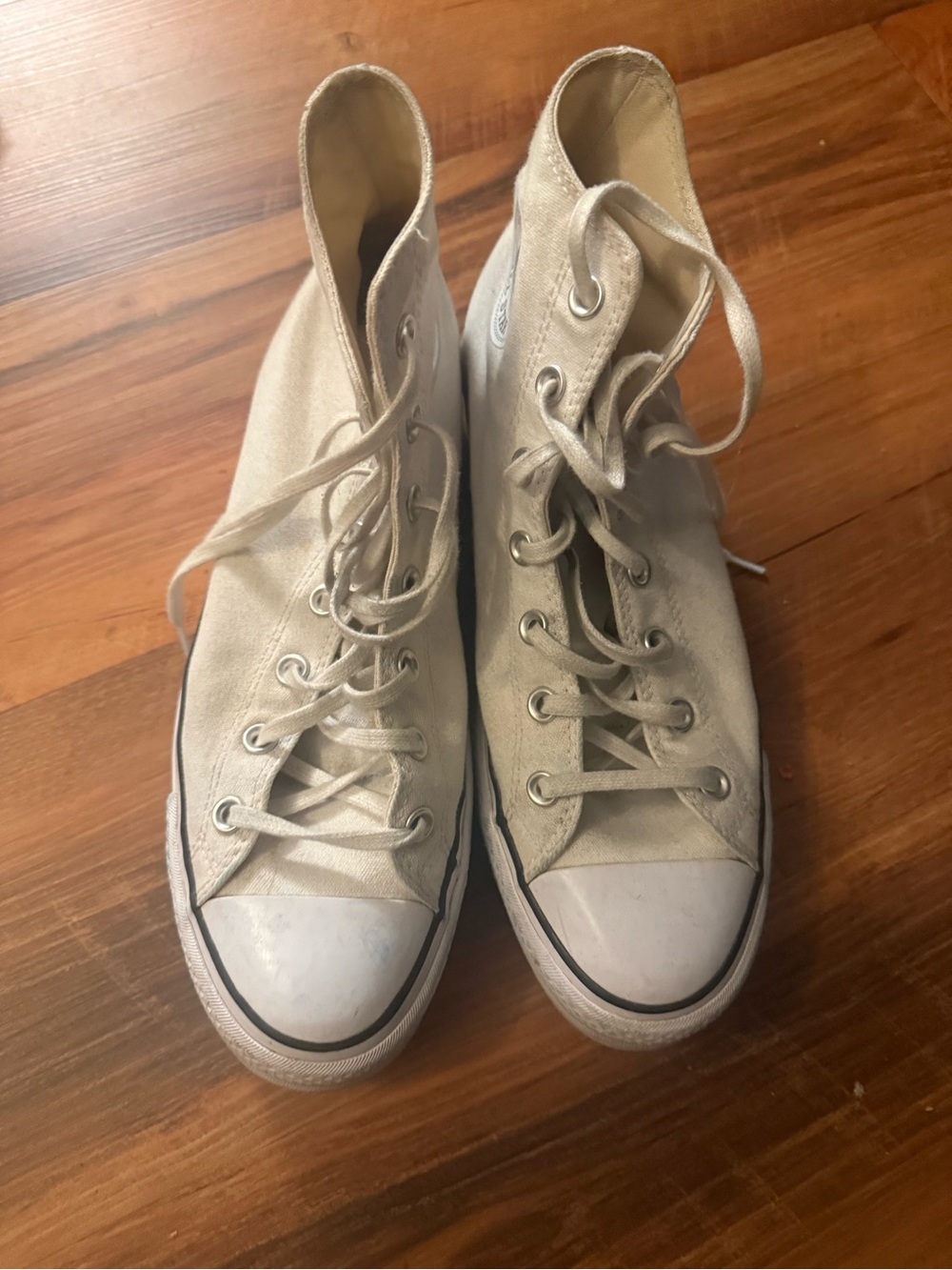 Converse High-Top Sneakers in Off-White